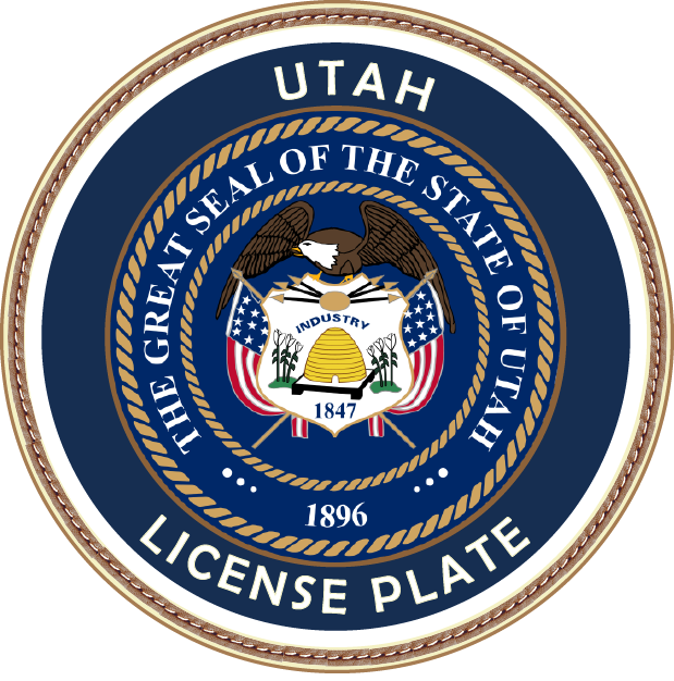 Utah License Plate logo